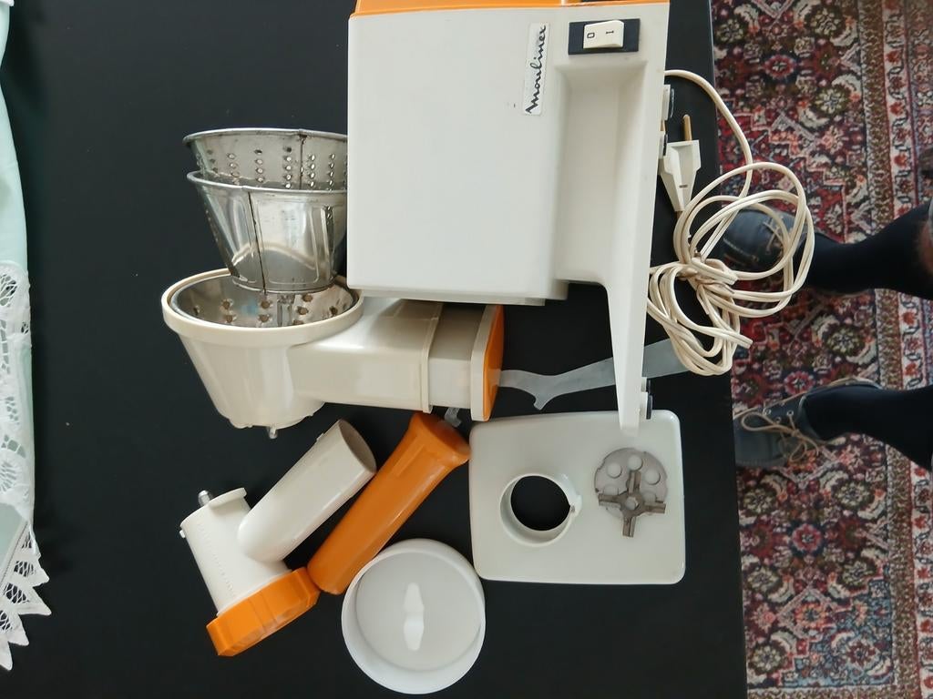 moulinex jeannette 244 couleur blanc-orange, Enlèvement, Utilisé