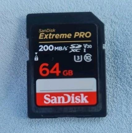 Sandisk 64 GB Extreme Pro SD-geheugenkaart, Ophalen of Verzenden, Nieuw, SD, 64 GB