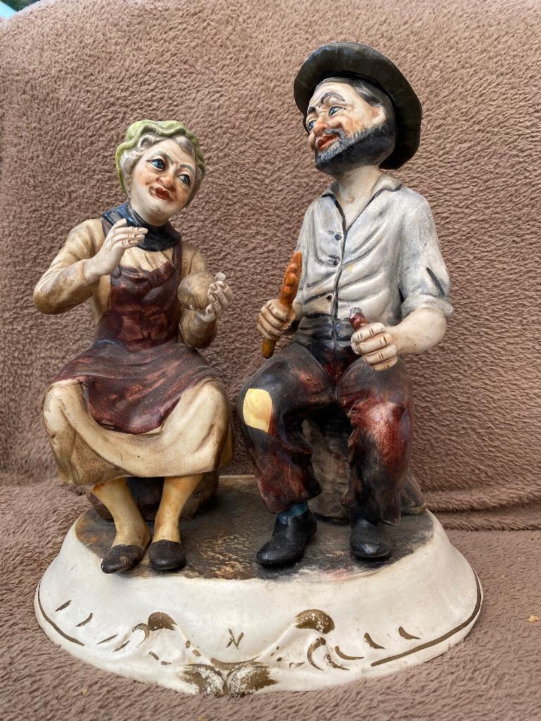 Italiaans biscuitporcelein beeldje Capodimonte, Ophalen of Verzenden