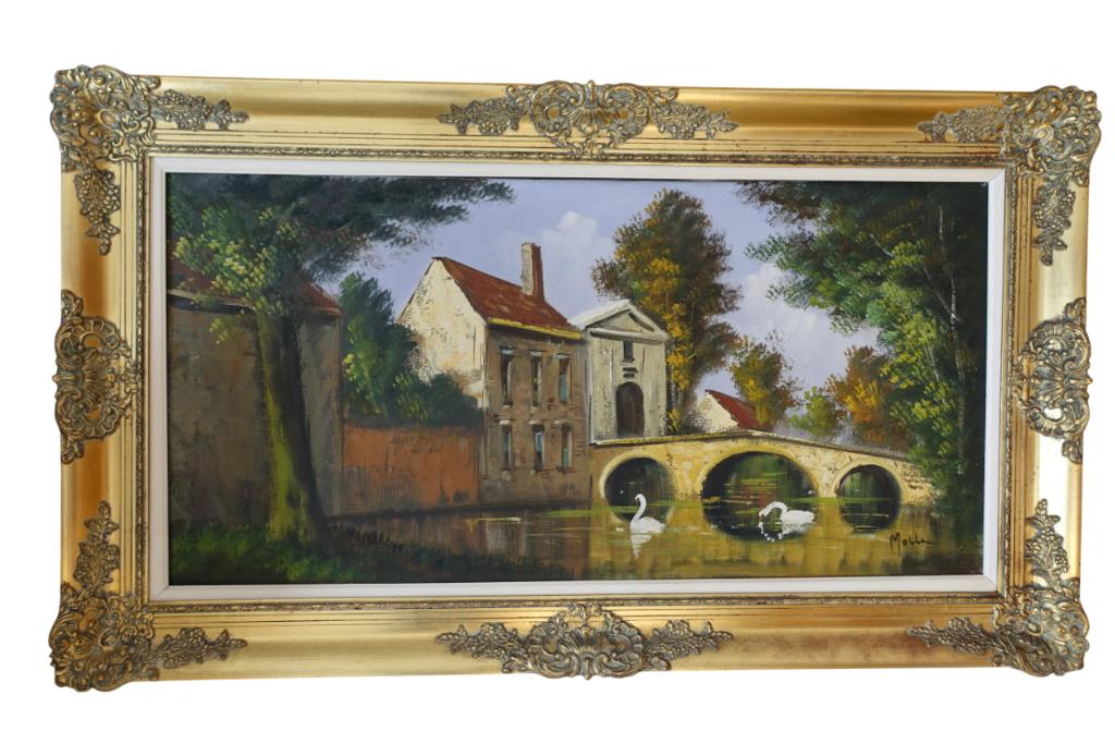 Olieverfschilderij Mollin, Ophalen