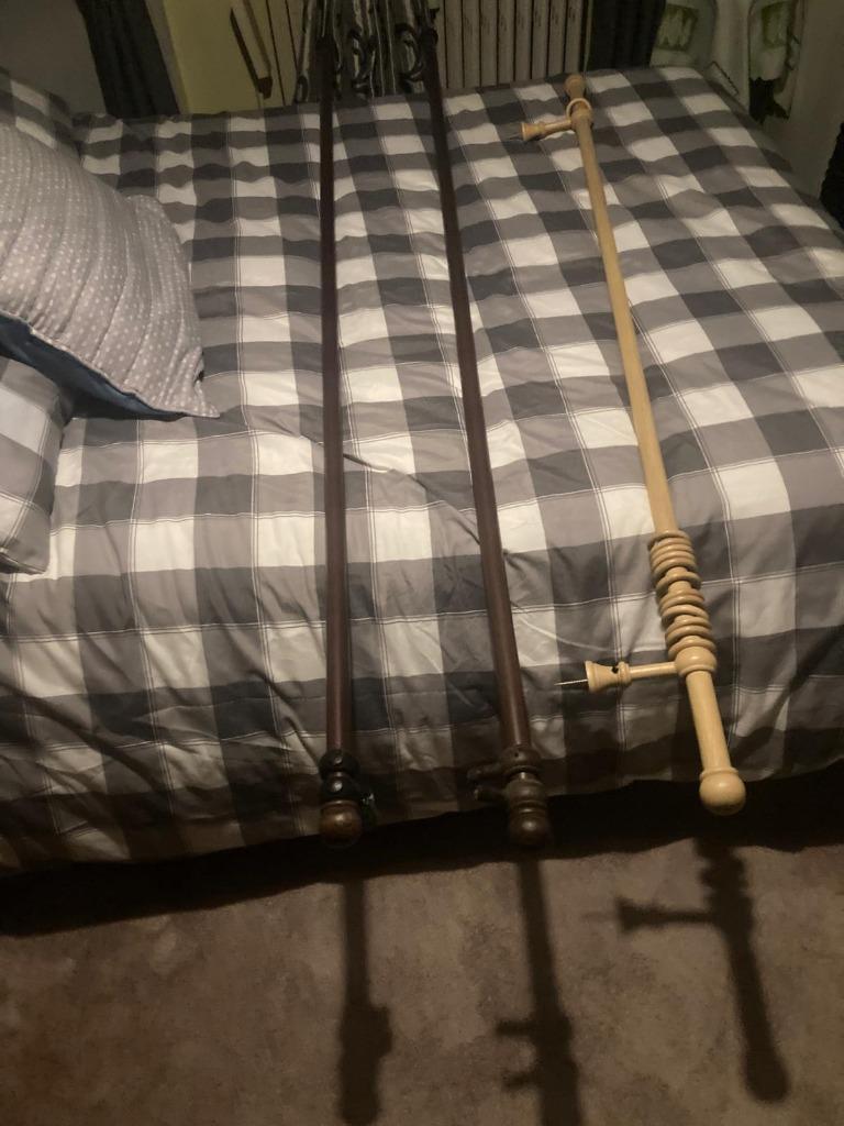 houten gordijnroede, Huis en Inrichting, Ophalen, Gebruikt, Bruin, Bois