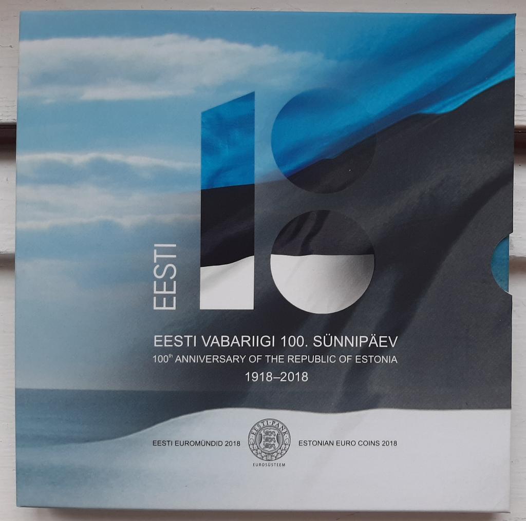 Estland 2018 BU-set, Postzegels en Munten, Munten | Europa | Euromunten, Setje, 2 euro, Estland, Ophalen of Verzenden