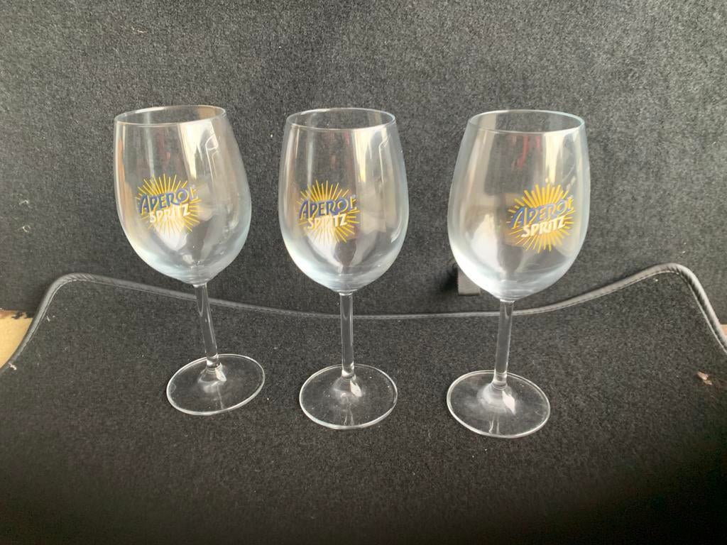 Aperol Spritz glas (3 stuks beschikbaar), Verzamelen, Glas en Drinkglazen, Ophalen of Verzenden, Zo goed als nieuw, Overige typen