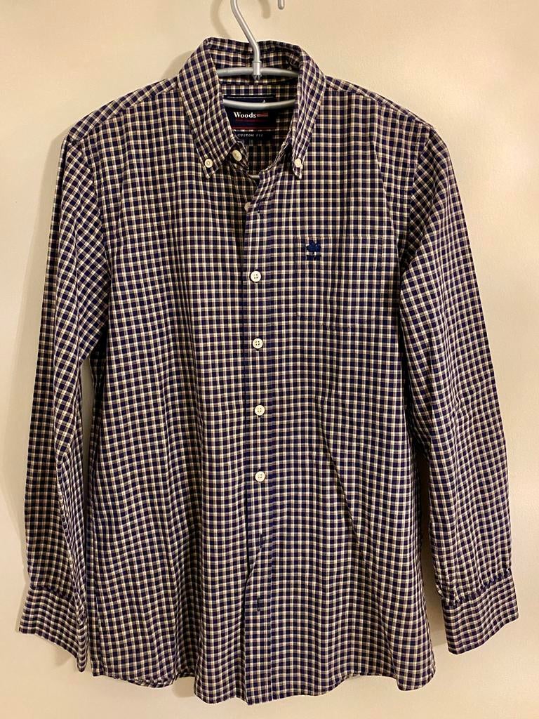 Hemd River Woods 14 jaar, Ophalen of Verzenden, Zo goed als nieuw, River woods, Halswijdte 38 (S) of kleiner