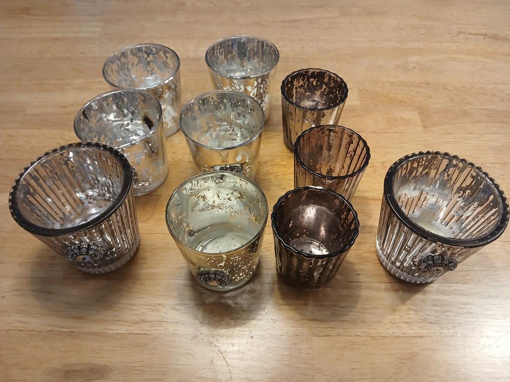 Lot de 10 bougeoirs (pour bougies chauffe plat), Enlèvement, Comme neuf