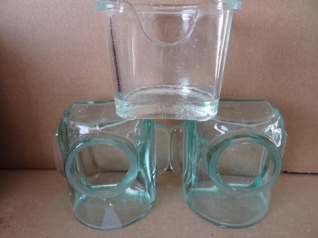 Curiosités cage à oiseaux bol d'eau cage à oiseau en verre3x, Enlèvement ou Envoi, Utilisé, Autres matériaux, Autres types