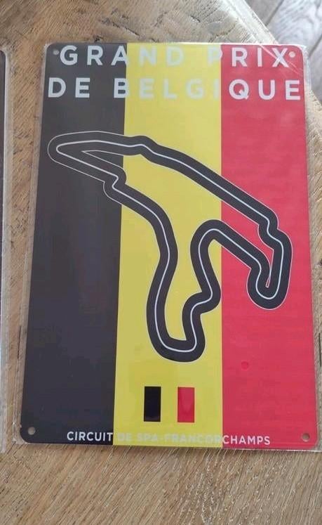 Plaque métallique Circuit de Spa Francorchamps. Neuve., Enlèvement ou Envoi, Neuf