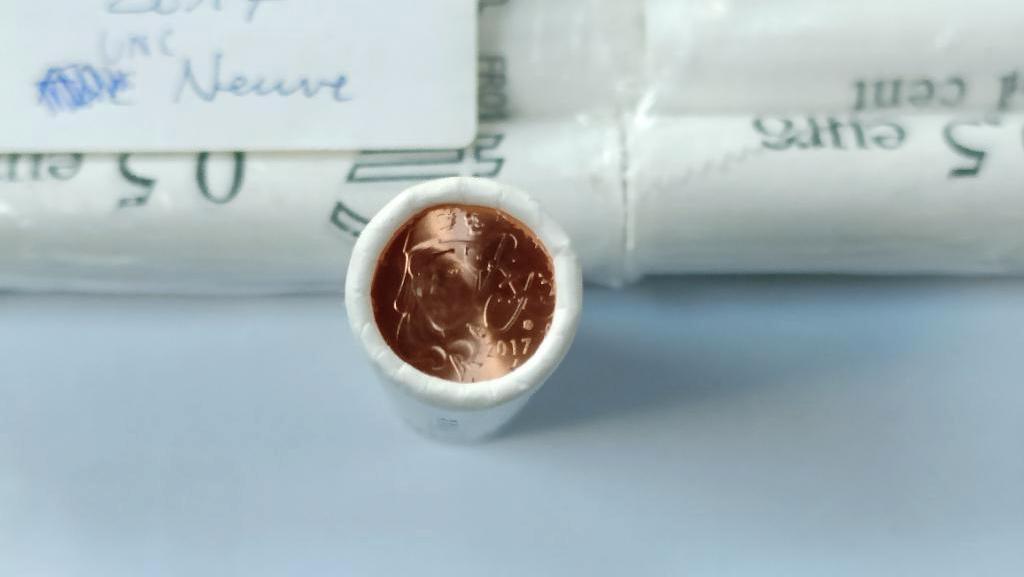 EURO France 13 Rouleaux de 1 cent 2017 UNC, Timbres & Monnaies, Monnaies | Europe | Monnaies euro, Enlèvement ou Envoi, France