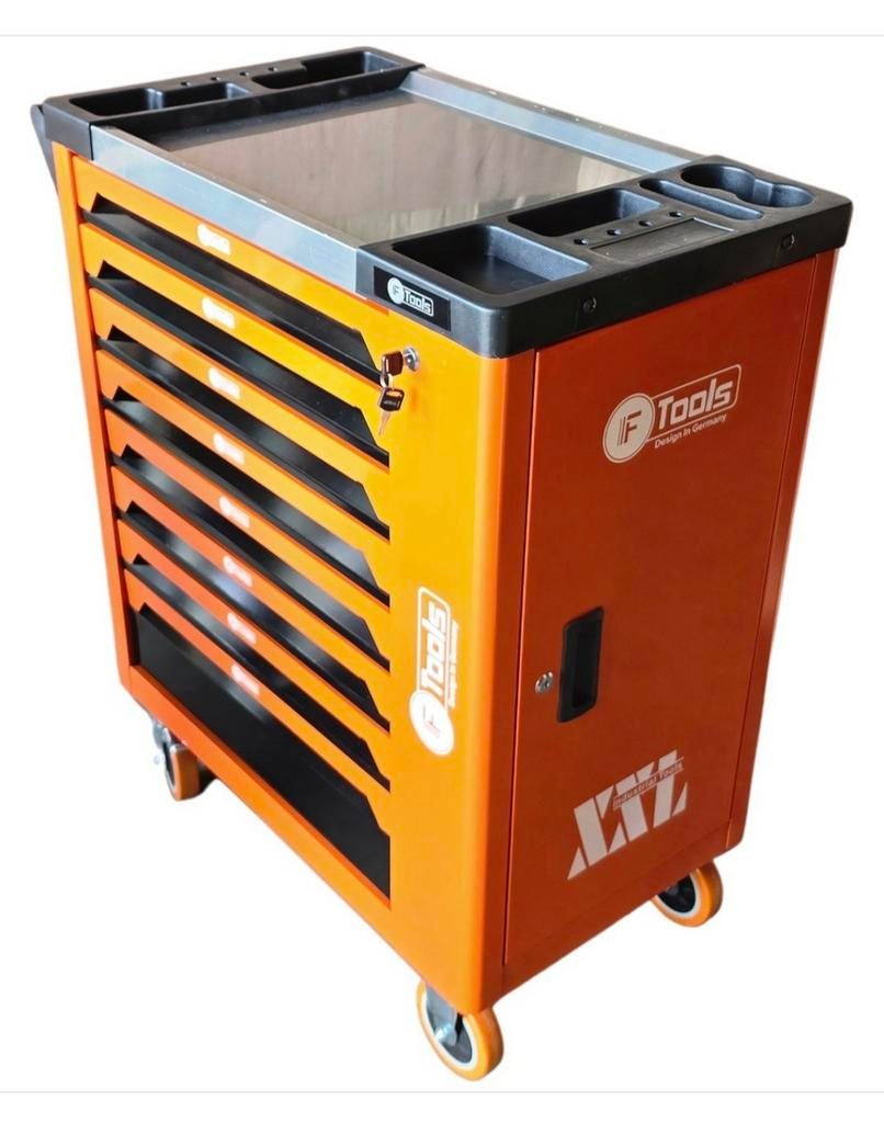 CHARIOT À OUTILS XXL 7 tiroirs remplis + CLÉ DYNAMOMÉTRIQUE, Enlèvement ou Envoi, Neuf