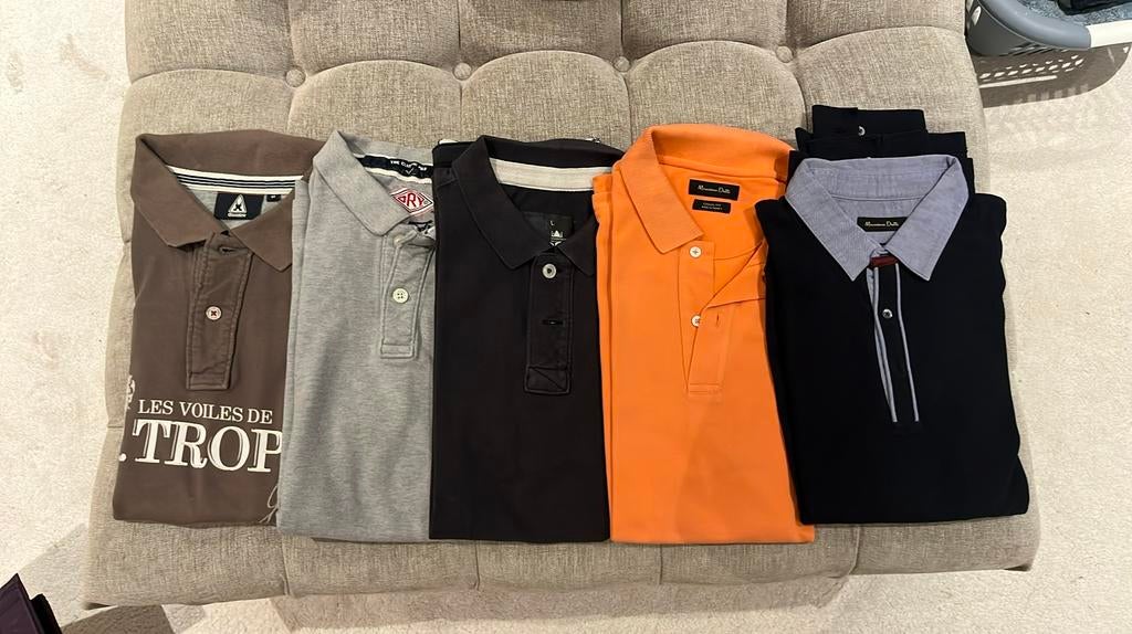 Lot de 5 polos Hommes Marque Taille M, Enlèvement ou Envoi, Porté