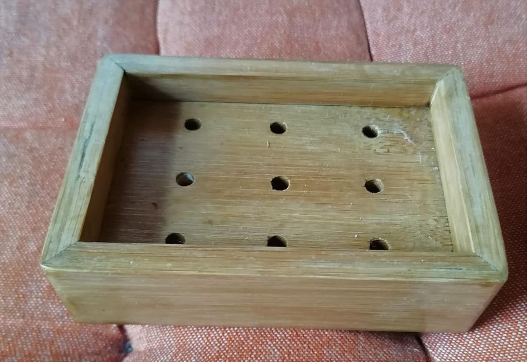 Accessoire salle de bain : porte savon en bois, Enlèvement ou Envoi, Utilisé, Autres types