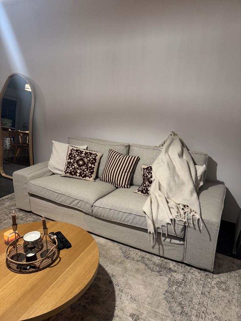 IKEA KIVIK 3-zitsbank, Huis en Inrichting, Zetels | Zetels, Ophalen, Driepersoons, 75 tot 100 cm, Zo goed als nieuw