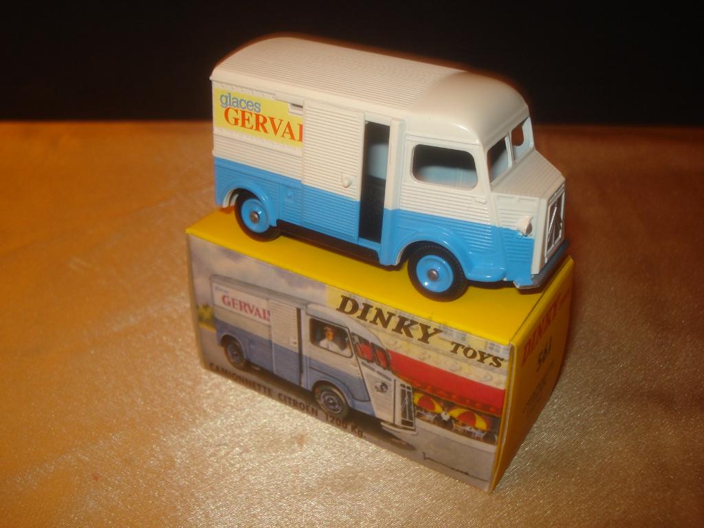 DINKY TOYS Camionnette Citroën "Glaces Gervais" Réédition, Hobby en Vrije tijd, Modelauto's | 1:43, Nieuw, Auto, Dinky Toys, Ophalen of Verzenden