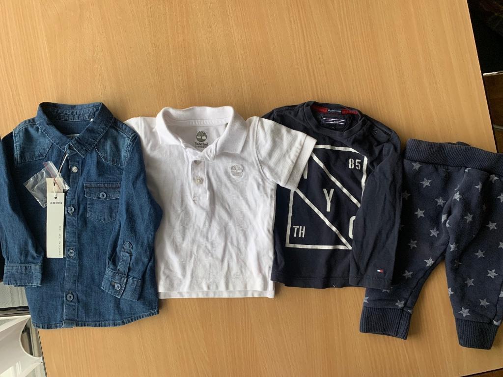 Polo Timberland, Tommy Hilfiger garçon 12m(74), chemise IKKS, Enfants & Bébés, Garçon, Timberland, Enlèvement ou Envoi, Chemise ou Chemisier