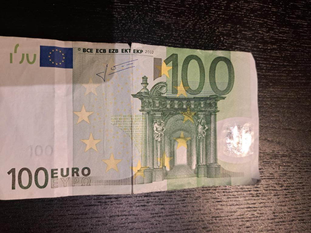 2002 Finland 100 euro oude serie Trichet code H001, Postzegels en Munten, Bankbiljetten | Europa | Eurobiljetten, Verzenden, Finland