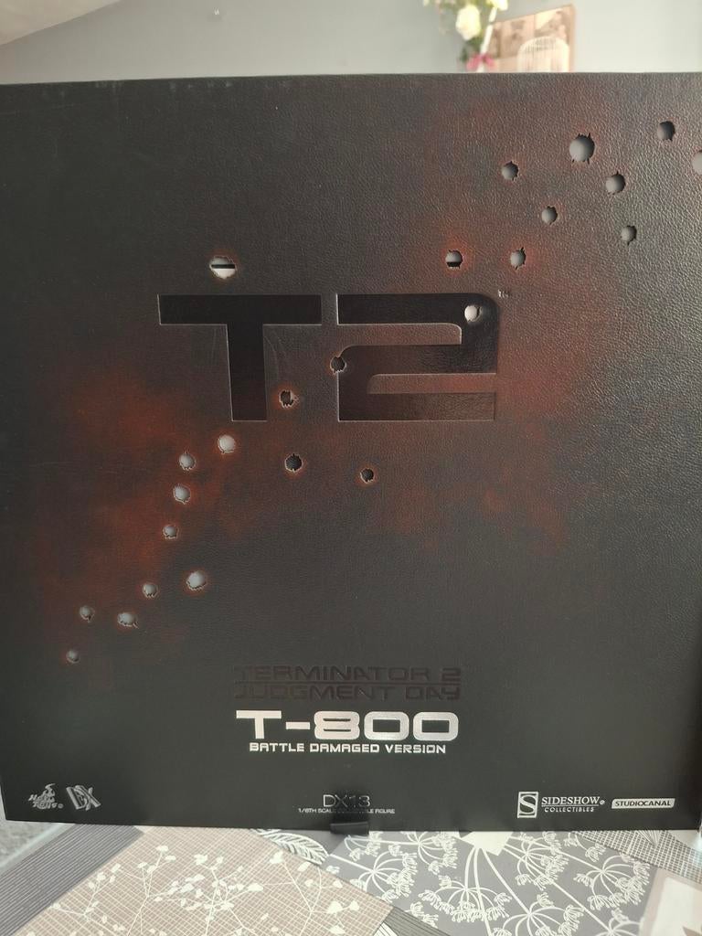 Hot toys terminator 2 t 800, Verzamelen, Ophalen of Verzenden, Zo goed als nieuw, Actiefiguur of Pop