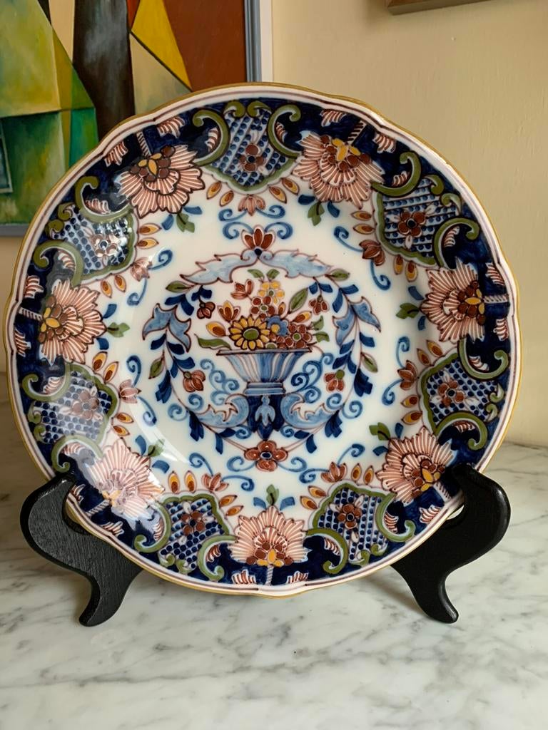 Makkum van tichelaar schotel uit de konijkelijke fabriek, Antiek en Kunst, Ophalen of Verzenden