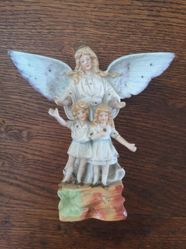 Ange gardien en porcelaine. Numéroté., Antiquités & Art, Enlèvement