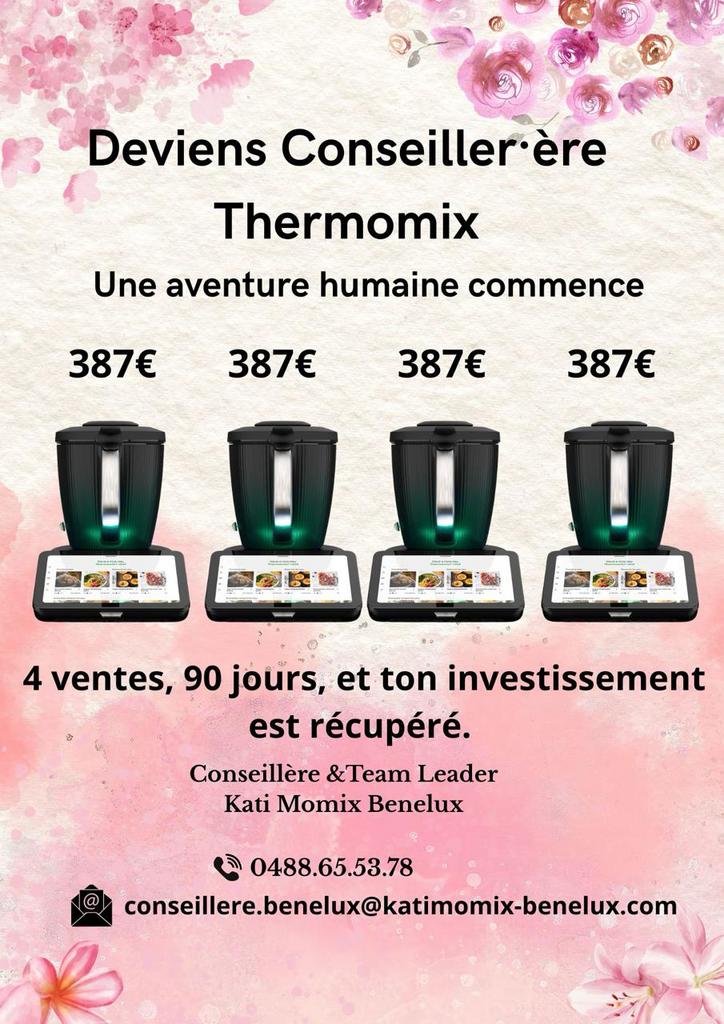RECRUTEMENT THERMOMIX – BENELUX, Offres d'emploi, Emplois | Vente & Commerce, Autres horaires, Premier Emploi, Contrat temporaire