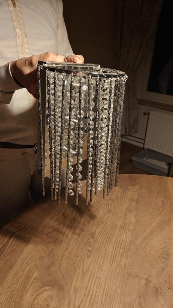 Kristallen muurlamp, Antiek en Kunst, Ophalen