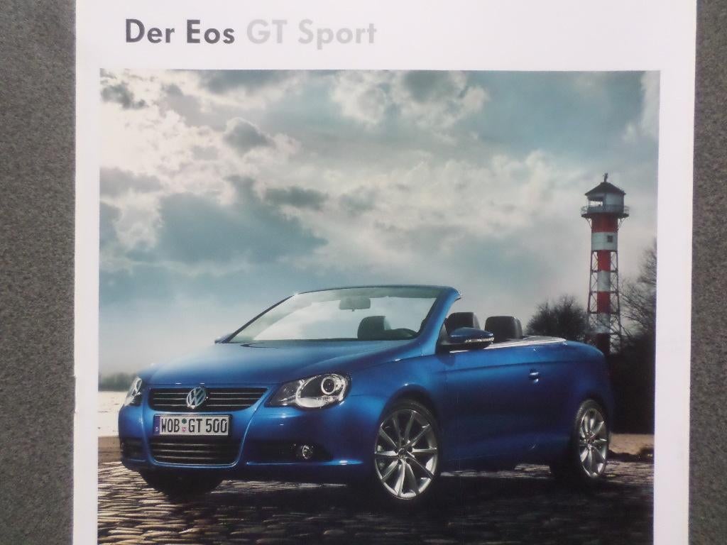 Volkswagen VW Eos GT Sport Brochure, Boeken, Ophalen of Verzenden, Volkswagen