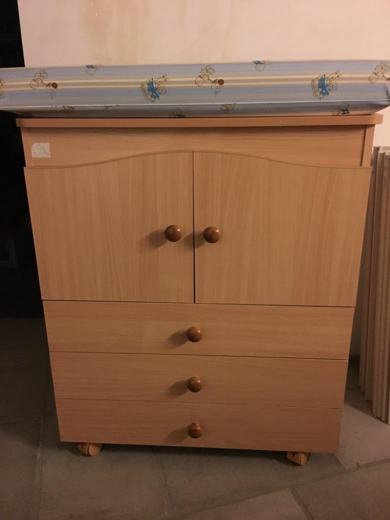 Meuble à langer avec baignoire, Kinderen en Baby's, Badjes en Verzorging, Gebruikt, Overige typen, Ophalen