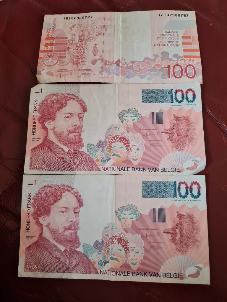 Billets francs Belge, Timbres & Monnaies, Billets de banque | Belgique, Enlèvement, Billets en vrac
