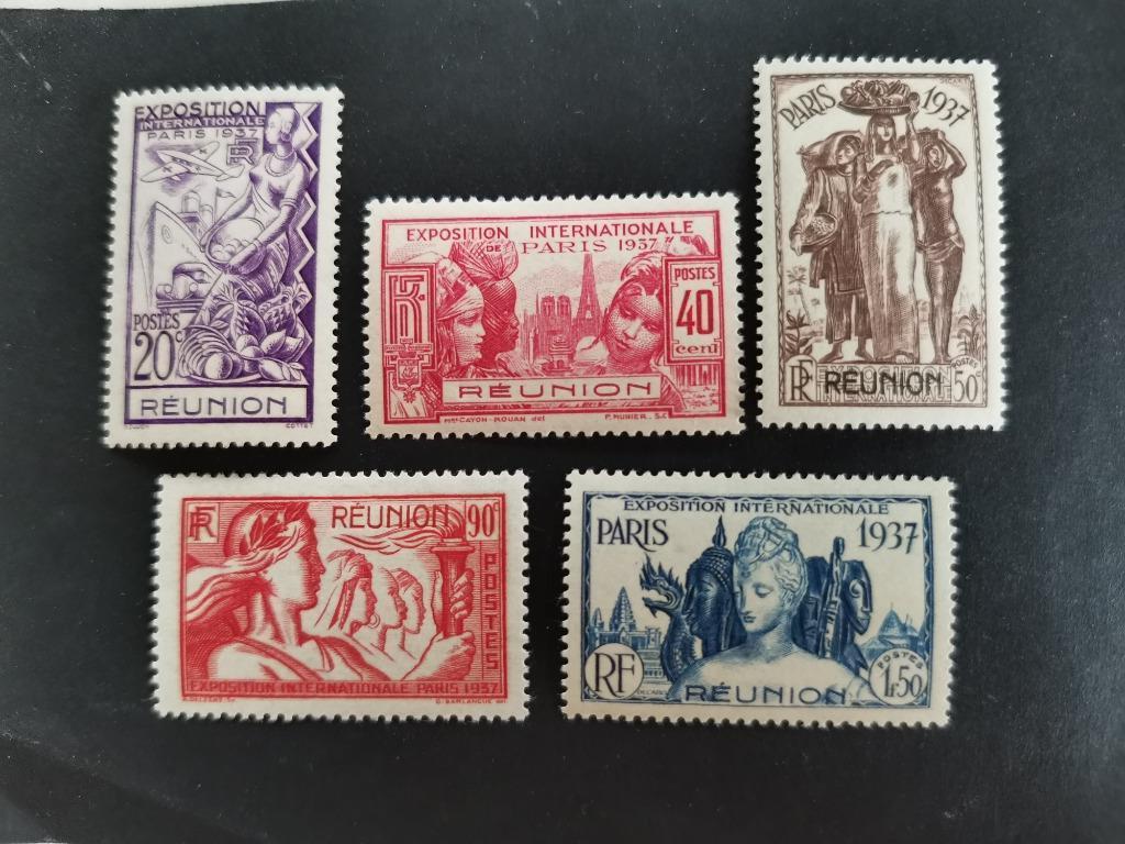 Réunion 1937 - Wereldtentoonstelling Parijs *, Ophalen of Verzenden, Overige landen, Postfris
