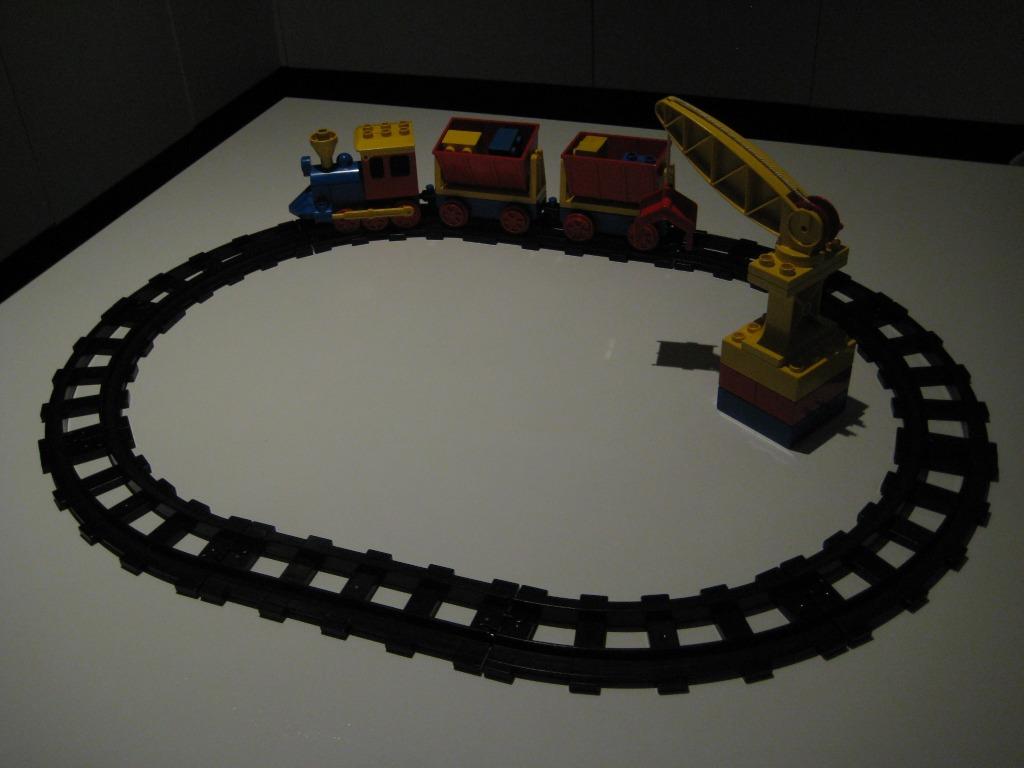 Lego Duplo Duwtreintje met kraan, Enlèvement ou Envoi, Utilisé, Ensemble complet, Duplo