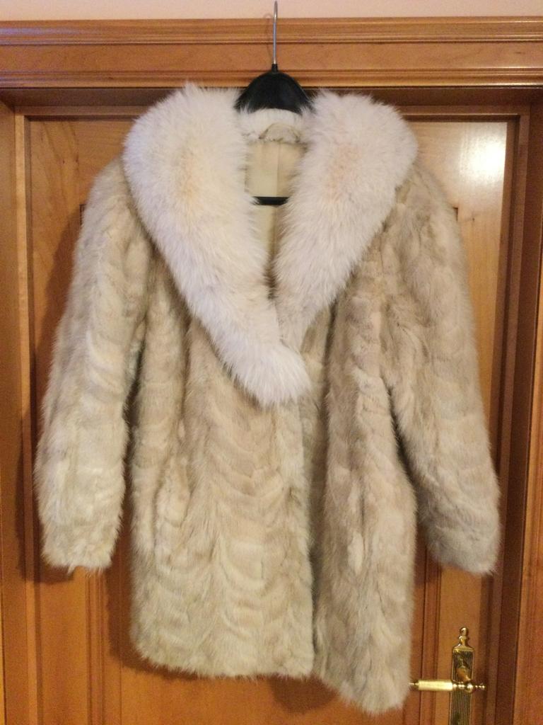 Fourrure, Taille 42/44 (L), Sans marque, Beige, Enlèvement