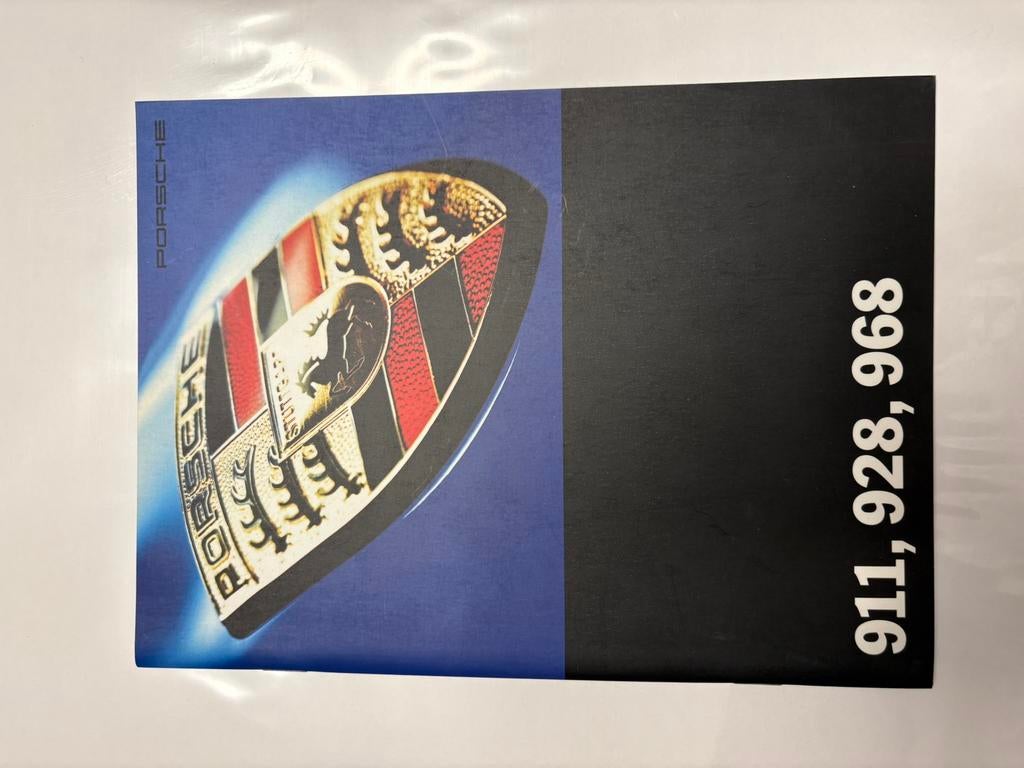 Porsche brochure over 928, 968 en 911 in de jaren ‘90, Ophalen, Zo goed als nieuw, Porsche