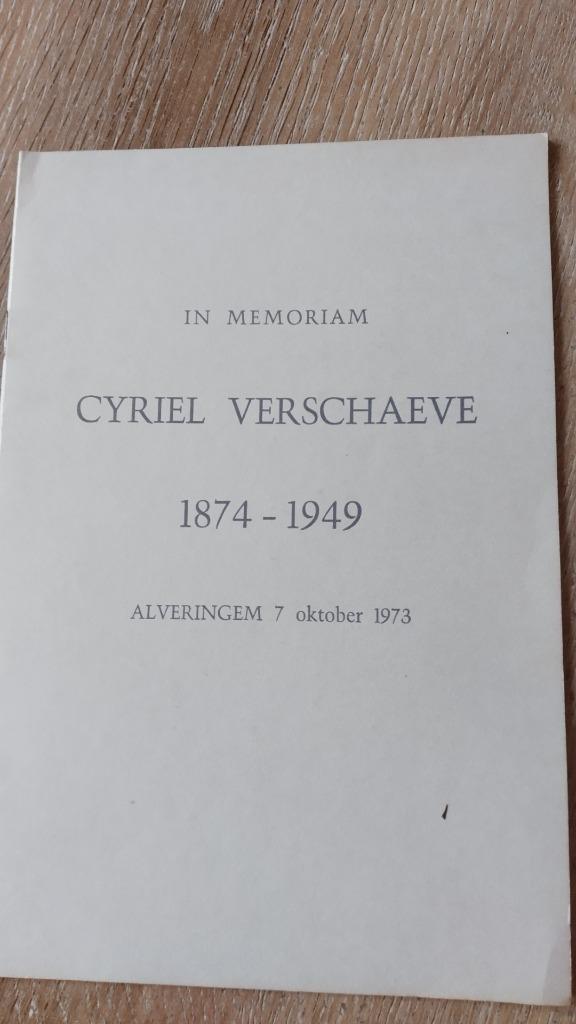Cyriel Verschaeve, Ophalen, Zo goed als nieuw