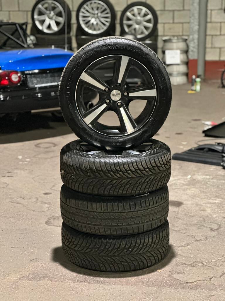 Set lichtmetalen velgen 16 inch 5X112 met 4 seizoenbanden, Autos : Pièces & Accessoires, Pneus & Jantes, Pneus et Jantes, 4 Saisons