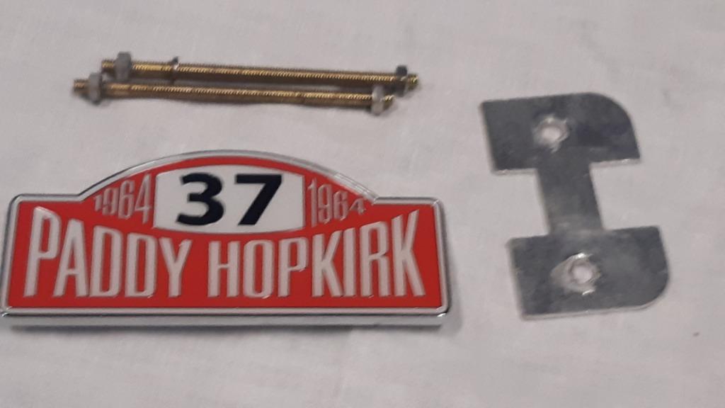 Car Badge, Paddy Hopkirk - CLASSIC MINI, Auto-onderdelen, Klein materiaal, Mini, MG, Rover, Universele onderdelen, Austin, Nieuw