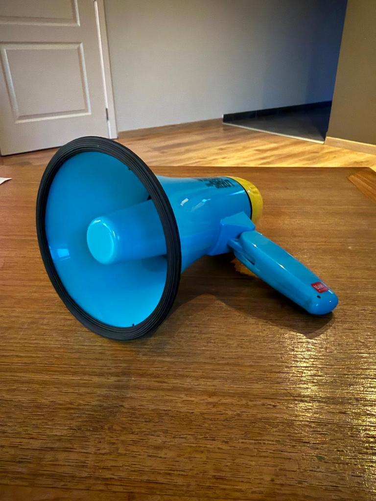 Megafoon kinderen, Ophalen, Zo goed als nieuw