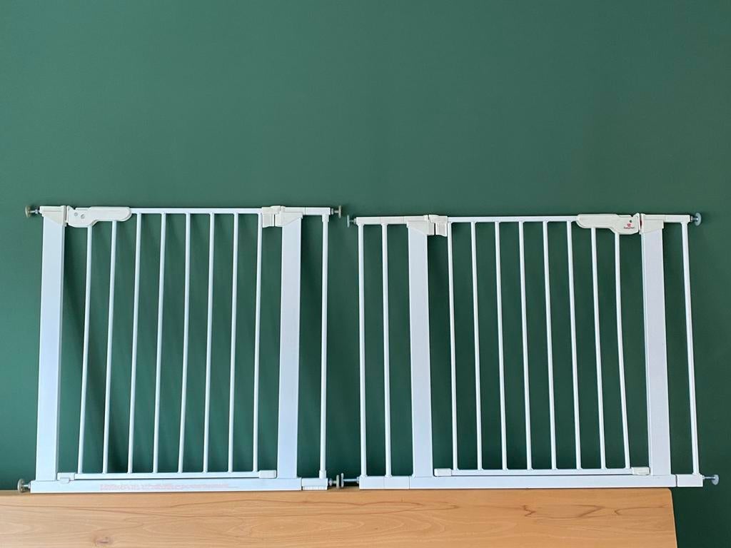 Twee traphekjes - verstelbaar - zonder boren, Ophalen, Gebruikt, Metaal of IJzer, Klemhekje