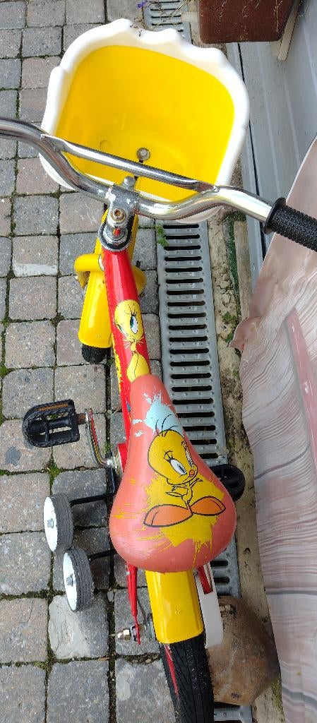 jongens fiets met zijwielen in nieuwe staat, Fietsen en Brommers, Ophalen, Zo goed als nieuw, 14 inch of minder