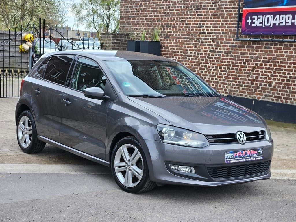 Vw Polo 2011 1.6 tdi 90pk/131.000km/Airco/1jaar Garantie, Auto's, Euro 5, Stof, Zwart, 1600 cc