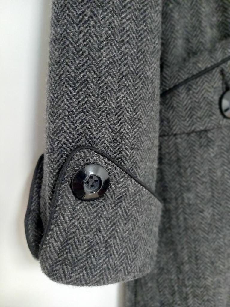 Elegante mantel vrouw, Zo goed als nieuw, Grijs, Eucalyptus, Ophalen