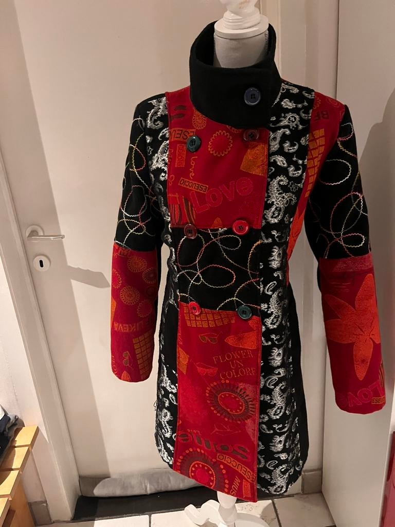 Jas, Kleding | Dames, Jassen | Winter, Ophalen, Zo goed als nieuw, Maat 38/40 (M), Rood