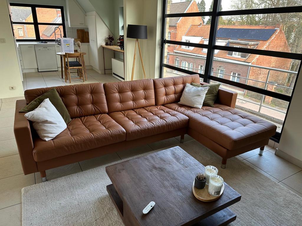 3 zitsbank met chaise longue Landskrona - nieuwstaat, Ophalen, Zo goed als nieuw