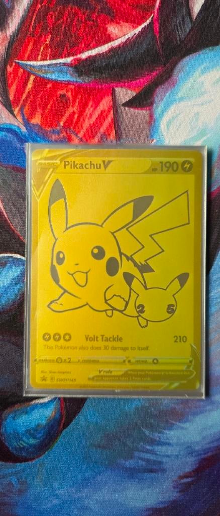 Pikachu v celebration upb promo (swsh145) mint, Ophalen of Verzenden