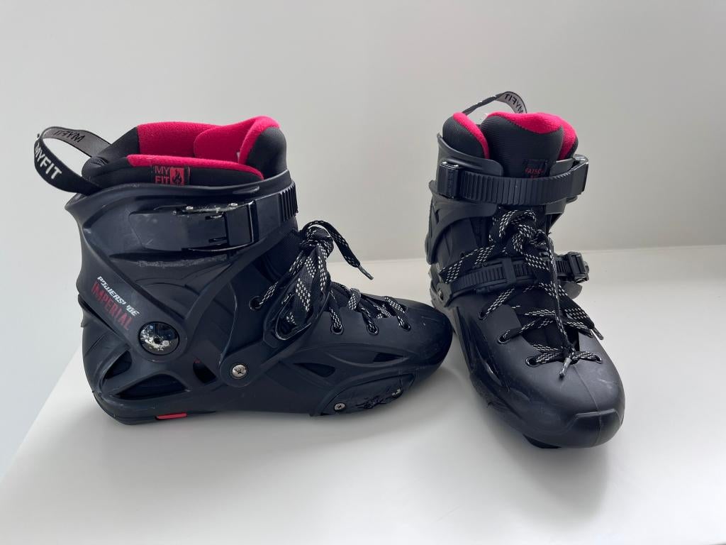 Chaussures de skate Powerslide Imperial rouges taille 39-40, Réglable, Comme neuf, Autres types, Powerslide