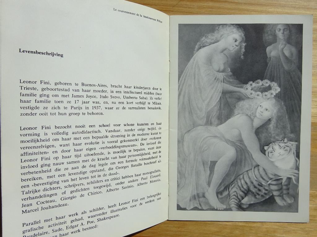 Leonor Fini, 1978 Brochure - Latem, Ophalen of Verzenden, Gelezen, Folder