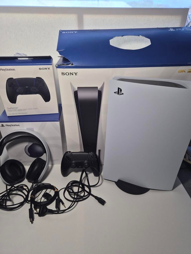 Pack PS5 - Compleet - Controller - Headset, Games en Spelcomputers, Ophalen, Gebruikt, Playstation 5