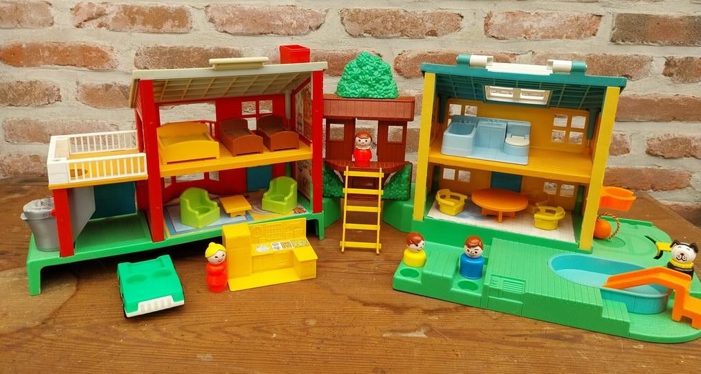 Fisher-price vintage, Play Family #2551 Neighborhood House, Kinderen en Baby's, Ophalen of Verzenden
