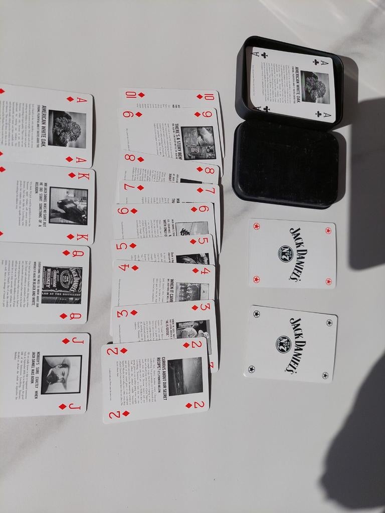 Jeu de carte pièce unique Jack Daniel's, Enlèvement