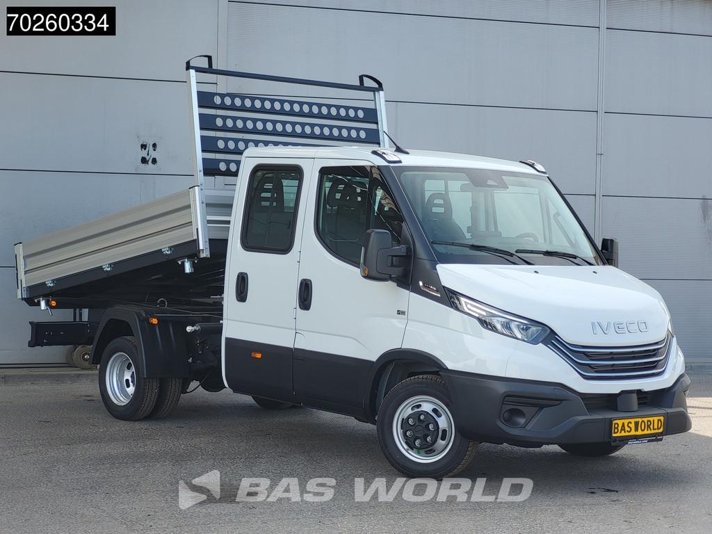 Iveco Daily 35C21 BPM VRIJ! 3-Zijdige Kipper Dubbel Cabine 2, Auto's, Bestelwagens en Lichte vracht, Stof, Euro 6, Iveco, Bedrijf