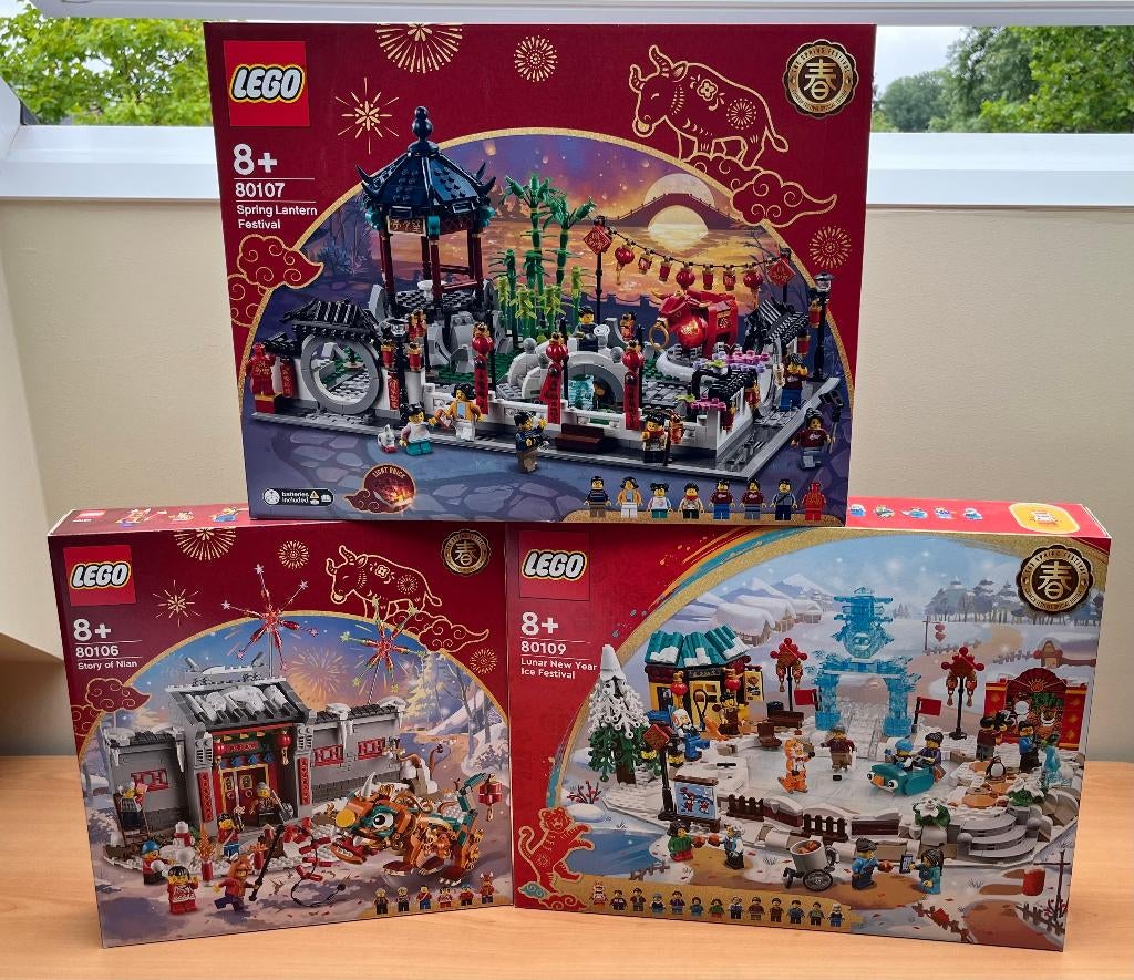 Lego sets 80106, 80107 en 80109, Overige thema's, Lego, Nieuw, Ophalen of Verzenden