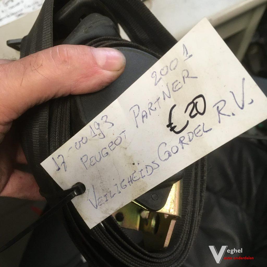 Peugeot partner 2001 gordel rechtsvoor, -, Utilisé, -, -